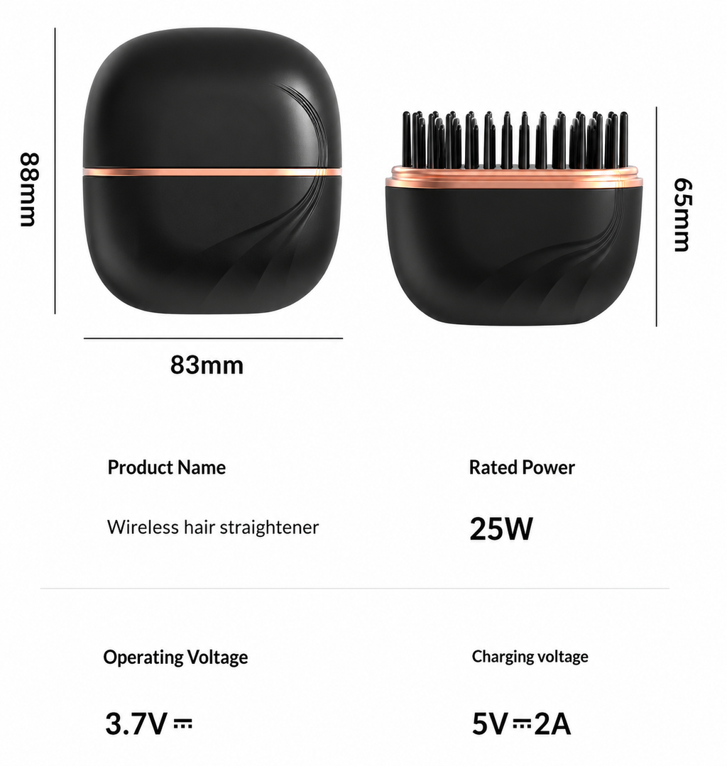 New Mini Charging Hair Straightener Comb
